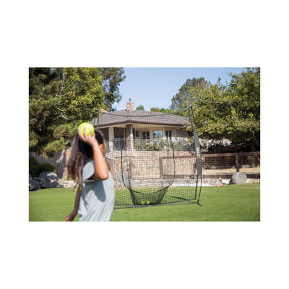 SKLZ Portable Baseball and Softball Hitting Net with Vault, Black, 7 x 7 feet