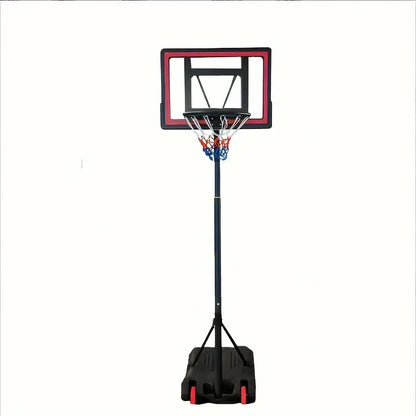 Adjustable Height 5.5-7" Basketball Stand, 44" Shatterproof Backboard - Portable, Wheeled Base
