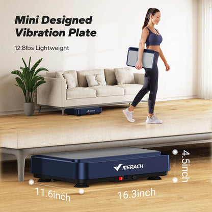 MERACH Vibration Plate, Exercise Machine, Lymphatic Drainage, Relieve Pain, Help Sleep, Fat Burning & Weight Loss