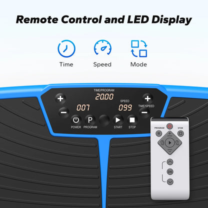MERACH EMS Vibration Plate, Exercise Machine, Lymphatic Drainage, Relieve Pain, Help Sleep, Fat Burning & Weight Loss