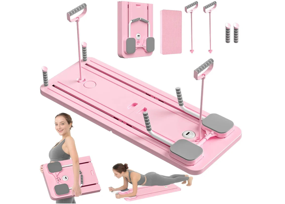 5-in-1, Pilates Sliding Board, Reformer Set, Multi-Purpose, Foldable
