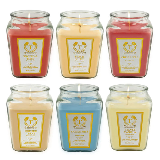 Scented Candles, long burn time, single wick