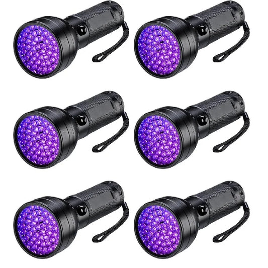 6pc, UV Black Light, Portable Ultraviolet, Pet Urine Stains Detection