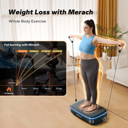 Vibration Plate, Exercise Machine, Lymphatic Drainage, Relieve Pain, Help Sleep, Fat Burning & Weight Loss
