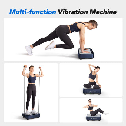 MERACH Vibration Plate, Exercise Machine, Lymphatic Drainage, Relieve Pain, Help Sleep, Fat Burning & Weight Loss