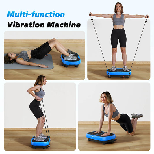 MERACH EMS Vibration Plate, Exercise Machine, Lymphatic Drainage, Relieve Pain, Help Sleep, Fat Burning & Weight Loss