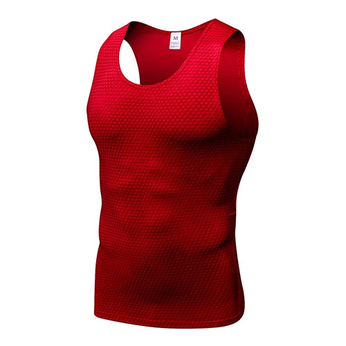 Compression Fitness Tank Top, Men Quick Dry Workout Clothing