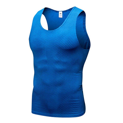 Compression Fitness Tank Top, Men Quick Dry Workout Clothing