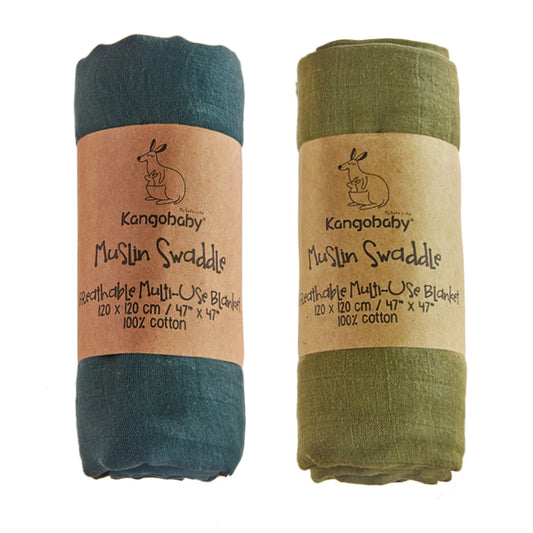 100% Cotton Baby Muslin Swaddle Blanket, Newborn Bath Towel, Infant Wrap