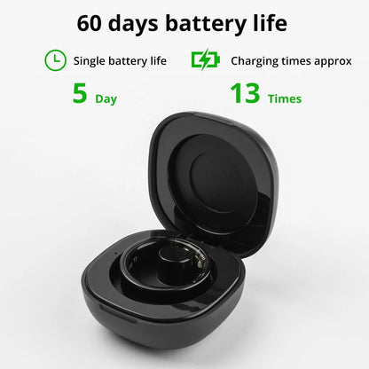 2024 COLMI R09 Smart Ring Men/Women, Charging Case, Health and Sleep Monitor, Skin Temperature Monitor