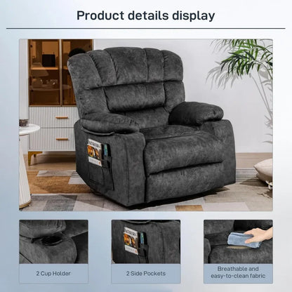 Gravity Recliner Chair Modern Ergonomic Lounge Single Sofa Seat