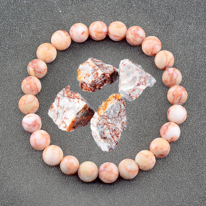 Handmade Real Natural African Stone Beads, Yoga Mala Jewelry, Green Moss Agates Beaded Bracelet