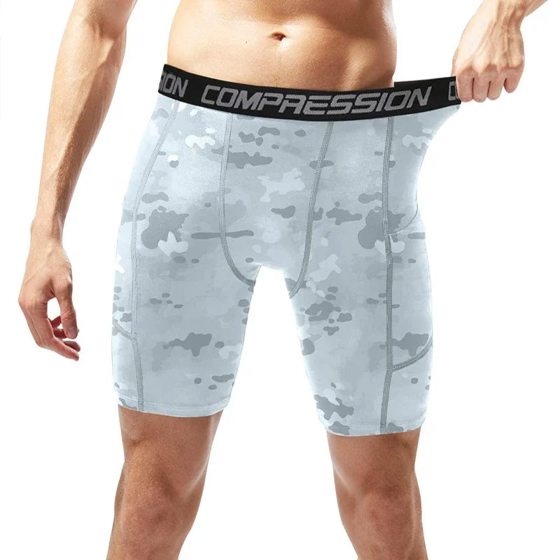 Men's Athletic Compression Shorts: Lightweight, Breathable & Quick-Drying for Running, Jogging, Walking, Trekking & Hiking