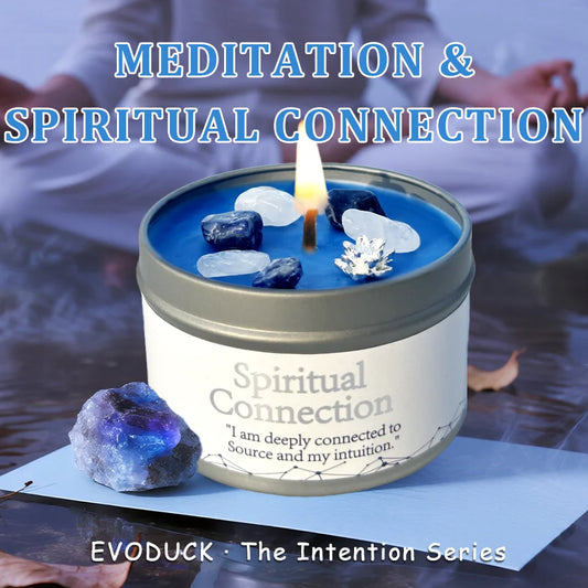 Healing Candles, Spiritual Meditation Scented Candle, Premium Natural Fragrance, Soy Wax, Relaxation Stress Relief