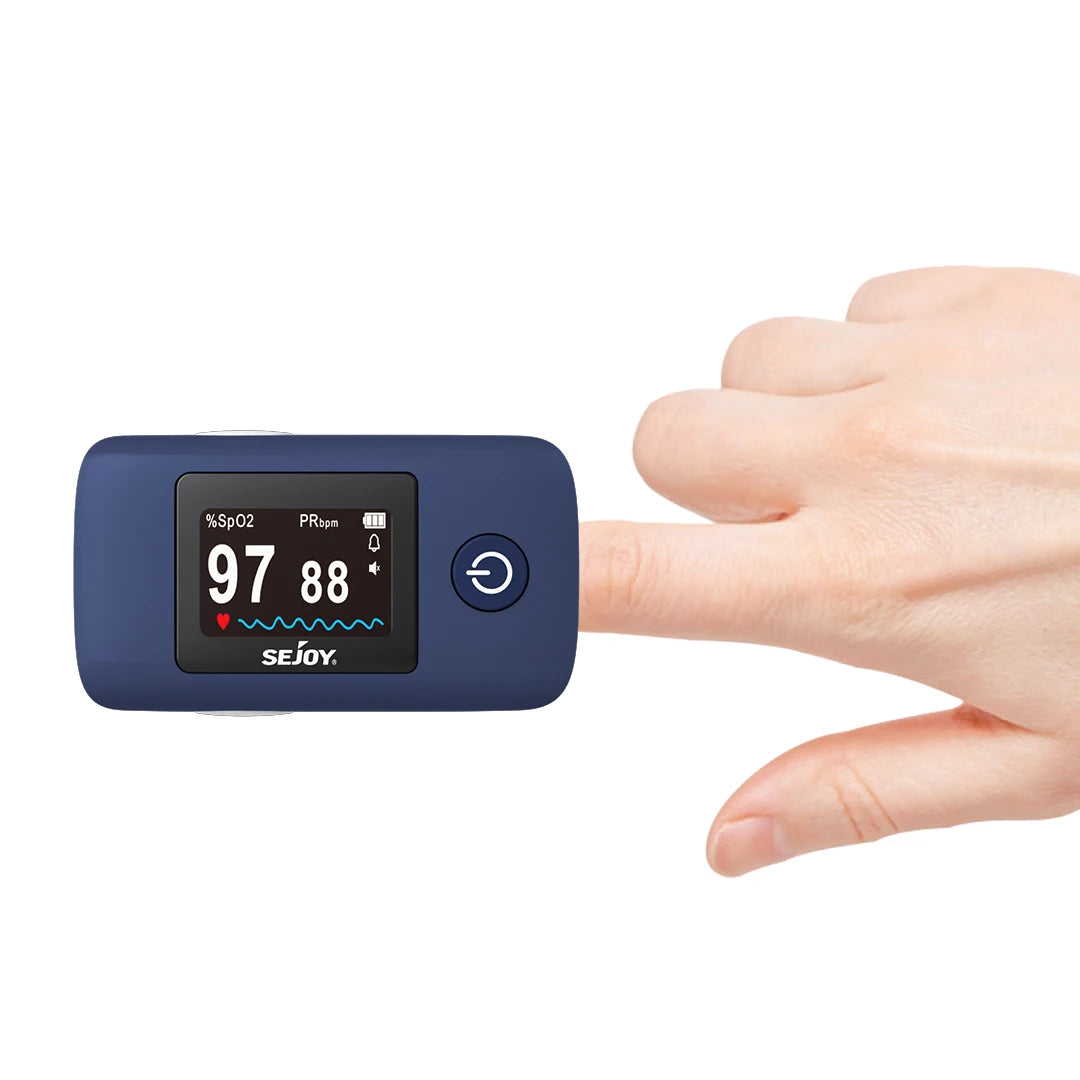 Digital Wrist Blood Pressure Monitor & Finger Pulse Oximeter OLED Blood Oxygen Saturation, Heart Rate Meter