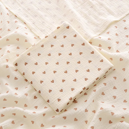 Baby Blanket, Muslin Swaddle, 2-Layer, Cotton, Receive Blankets, Bath Towel
