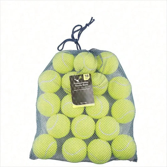 No-Pressure Tennis Balls, 18 Count