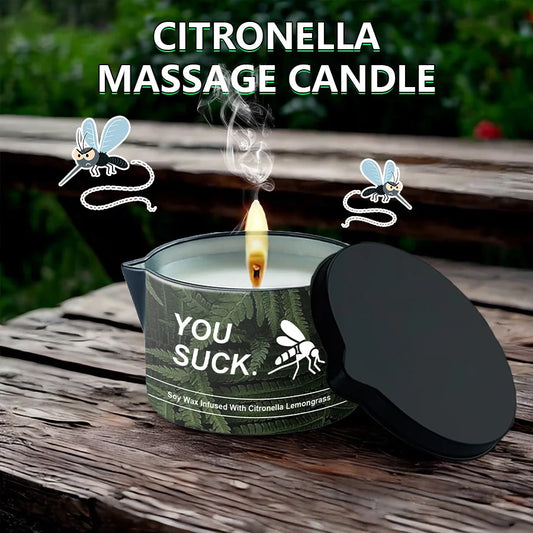 Citronella Scented, Massage Oil Candle ,Luxury Aromatherapy, SPA, Stress Relief, Skin Moisturizing
