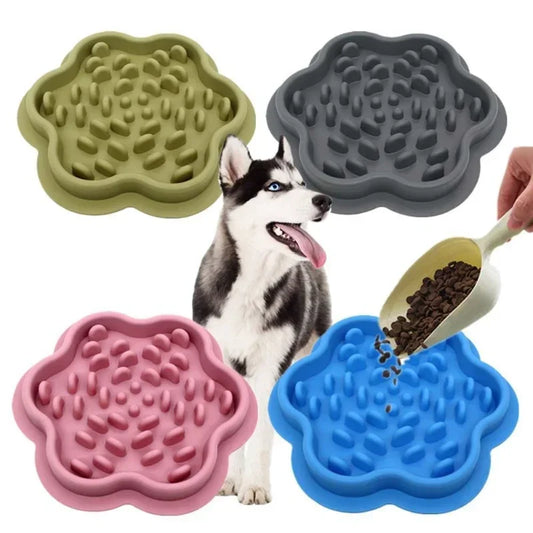 Cat/Dog Silicone Licking Pad,  Slow Food Feeding Bowl, Non-slip Placemat