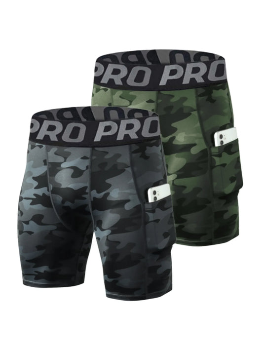 Compression Shorts Men Training Tights Gym Fitness Leggings