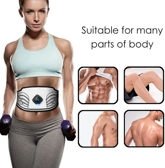 Muscle Stimulator, EMS Abdominal Belt Trainer, LCD Display, Body Slimming ,Belly