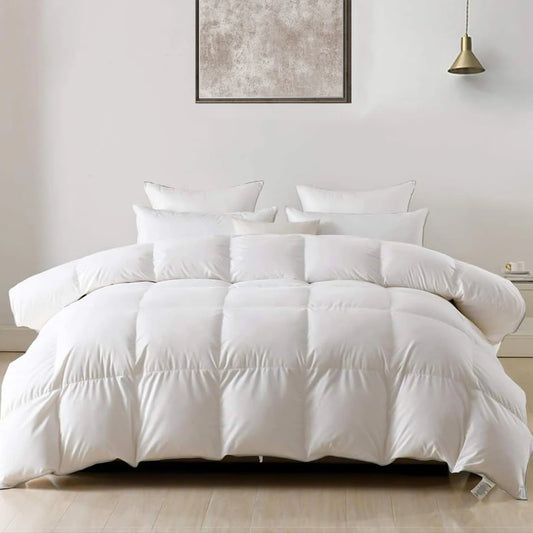 Luxurious Quilted Comforter, Duvet Insert, Corner Tabs, Soft, Warm Polyester, Down Alternative, Machine Washable