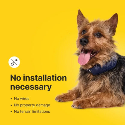 GPS Wireless Dog Fence, Training Collar, Real-Time Tracking, Waterproof