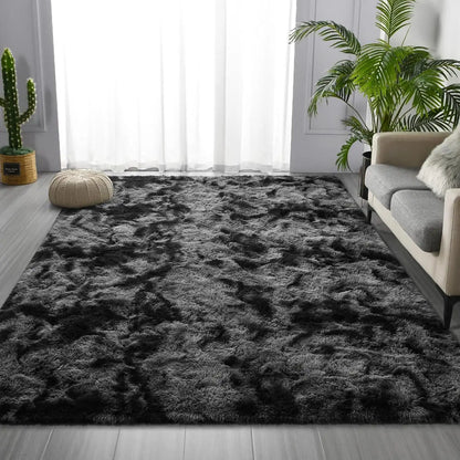 Super Soft Plush Tie Dye Velvet Rugs, Shaggy Rug For Living Room/Bedroom