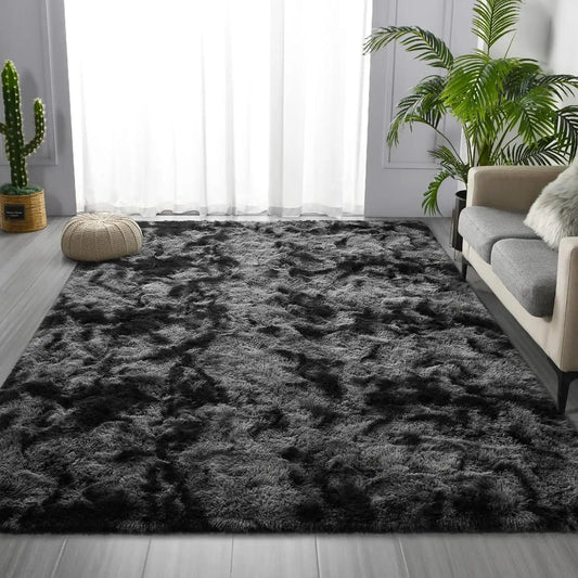 Super Soft Plush Tie Dye Velvet Rugs, Shaggy Rug For Living Room/Bedroom