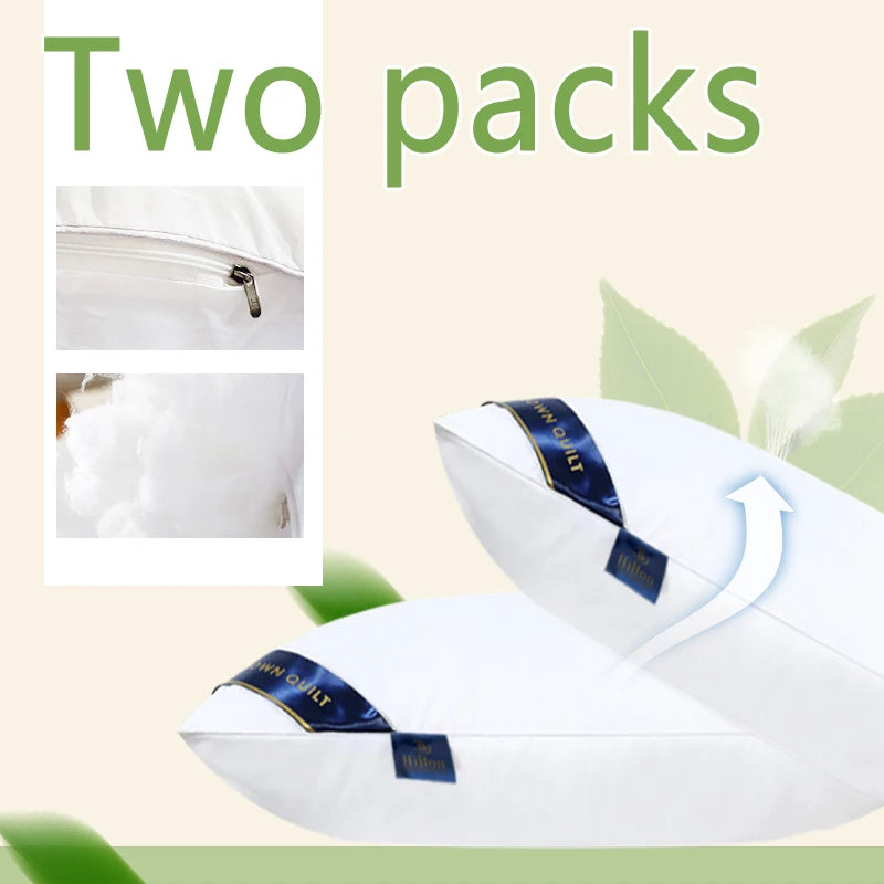 Wholesale Healthy Sleep Bed Sleeping Luxury Hotel Hilton Comfortable Leisure Pillow