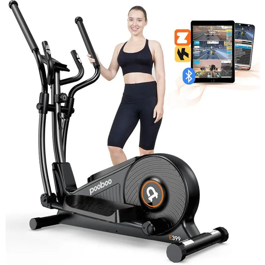 Elliptical Machine with16-Level Resistance & Hyper-Quiet Magnetic Driving System