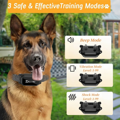 Electric, Rechargeable, Remote Control, Waterproof, Dog Bark Stop Collar