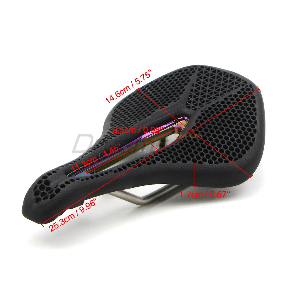 Honeycomb Bike Seat Hollow Ergonomic Comfort Soft Saddle Breathable Cushion