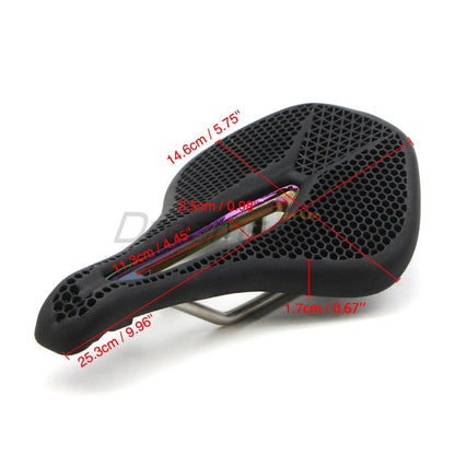 Honeycomb Bike Seat Hollow Ergonomic Comfort Soft Saddle Breathable Cushion