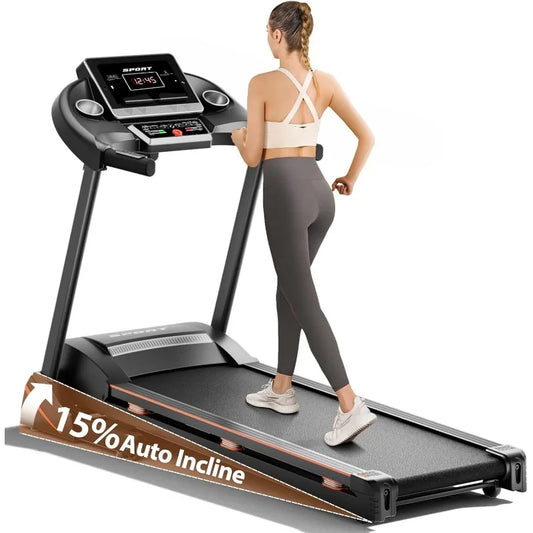Treadmill, Auto Incline, Foldable, 300 LBS Weight Capacity