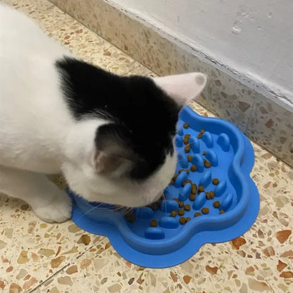 Cat/Dog Silicone Licking Pad,  Slow Food Feeding Bowl, Non-slip Placemat