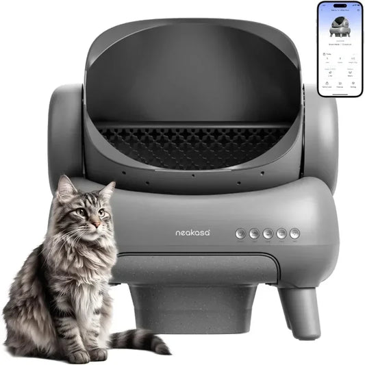 Upgraded.M1 Open-Top Self Cleaning Cat Litter Box, Automatic, APP Control