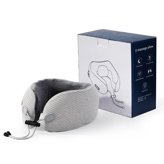U-Shaped Neck Massager, Kneading, Hot Compress, Vibration, Relieve Neck Fatigue