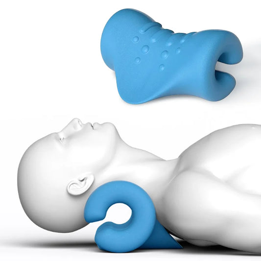 Neck/Shoulder Stretcher, Relaxer, Cervical Chiropractic Traction Device, Pillow, Muscle Pain Relief