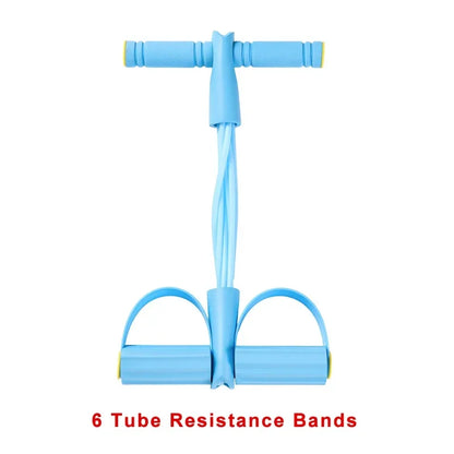 4-Level Resistance Band Tensioner with Non-Slip Handles - Home Fitness Equipment for Abdominal Muscle Training
