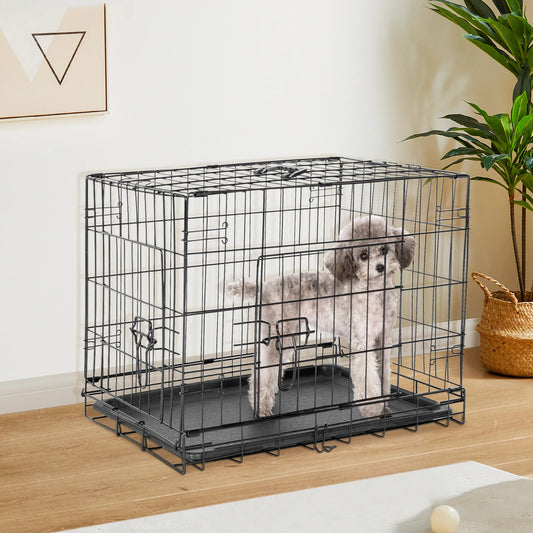 Folding, Metal Pet Kennel, Travel