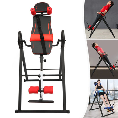 Inversion Table, Heavy Duty, Hang Upside Down Gravity, Back Therapy, Pain Relief