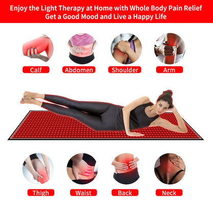 Red Light Mat Full Body, LED Beads, Relax Pad