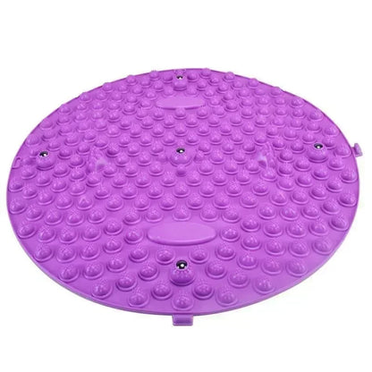 Foot Yoga Massage Acupressure Board. Muscle Relaxation, Round Exercise Mat, Physiotherapy