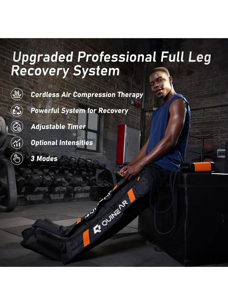 Professional Leg/Foot Recovery System, Cordless Air Compression Boots with Sequential Compression