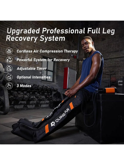 Professional Leg/Foot Recovery System, Cordless Air Compression Boots with Sequential Compression