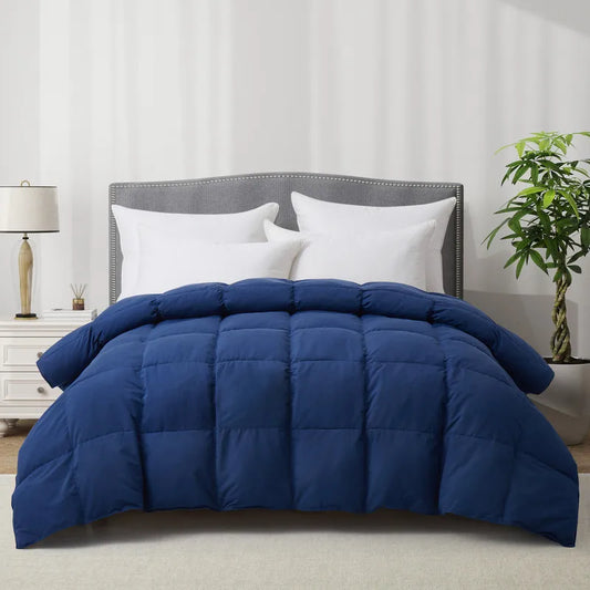 Goose Feather Down Comforter, Ultra Fluffy Duvet Insert, Corner Tabs