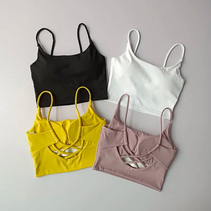 Breathable, Push-Up Sports Bra, Fitness Top, Yoga, Running