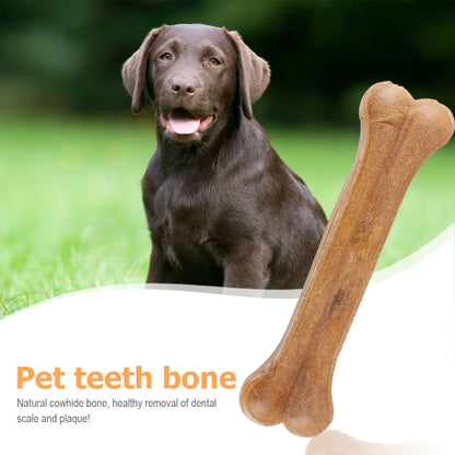 8 Inch Teeth Clean Stick Non-Toxic Pet Chew Bone Anti-bite Leather for Small Medium Large Dog