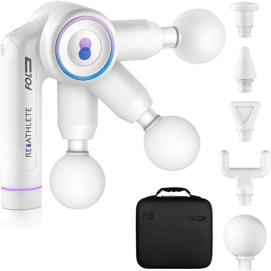 Massage Gun, Foldable Professional Percussion Massager, Portable, Wireless